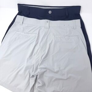 Johnnie-O Performance Shorts Mens 33 Navy Gray 2 Pack Stretch Golf Activewear